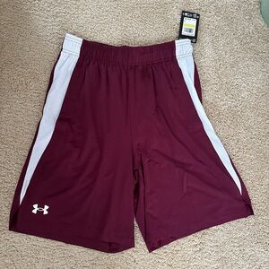 NWT Under Armour Maroon Athletic Shorts Medium